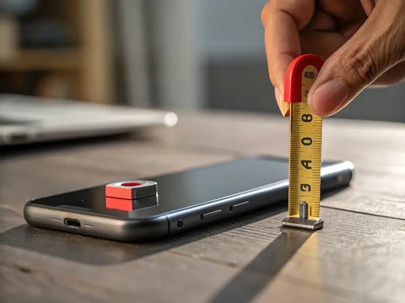 Safe distance from magnet to phone